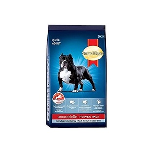 Thức ăn hạt tăng cơ bắp cho chó trên 1 tuổi smartheart power pack adult