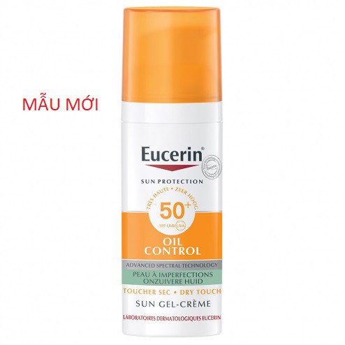 Kem chống nắng cho da dầu mụn Eucerin Oil Control Sun Gel Cream Dry Touch SPF 50