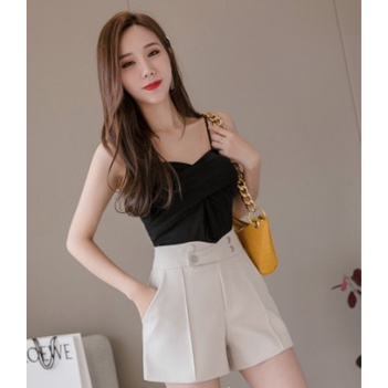 Quần Short Đùi Nữ Cạp Cao Đính Khuy sang chảnh SN2033