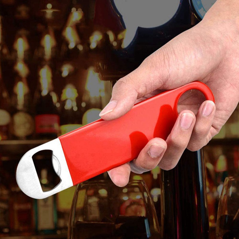 Bartender Bottle Openers, Opener Manual Can Opener 6 Pack(Black&Red)