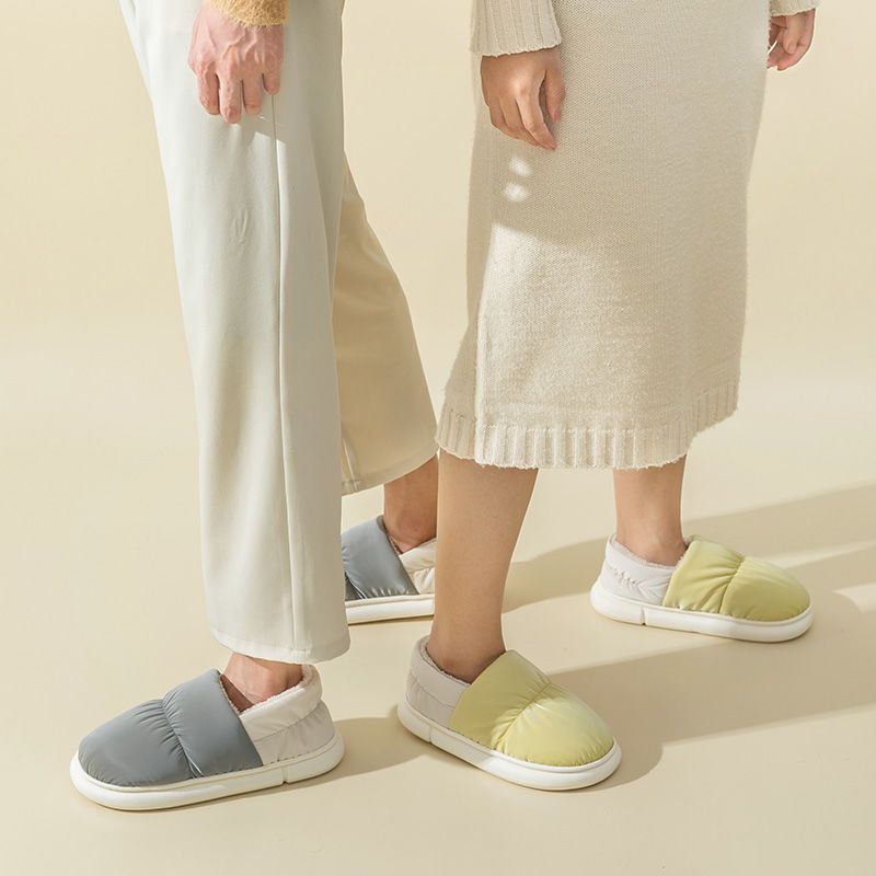 Dép bông đi trong nhà RENBEN che phủ toàn diện chống thấm nước tùy chọn màu sắc dành cho nữ