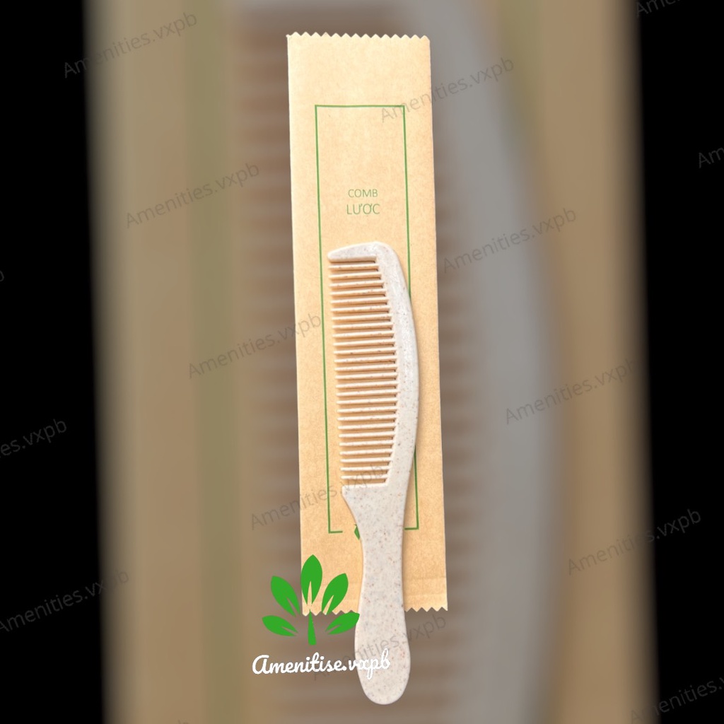 100 lược dáng ngắn đút túi kraft cho khách sạn, nhà nghỉ, homestay, villa, resort,... Nhận in logo theo yêu cầu