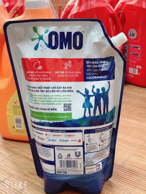 Túi Nước giặt Omo Matic cửa trước Bền Đẹp 2kg