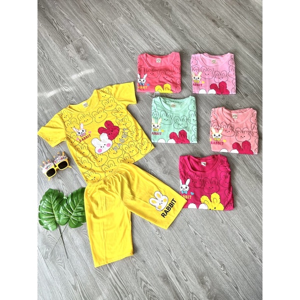 Đồ thun rabit hoạ tiết siêu xinh bé gái