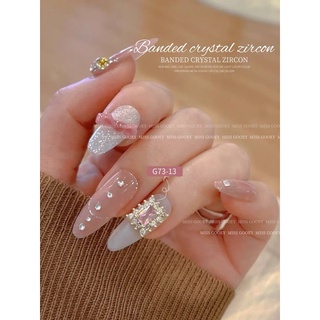 charm đá chữ nhật trang trí móng