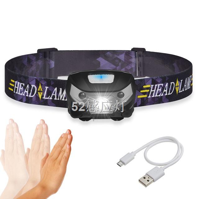 KĐèn pha cảm biến sạc kéo dài 20 giờ chống nước di động mini ánh sáng câu cá Ánh sáng chói ngoài trời