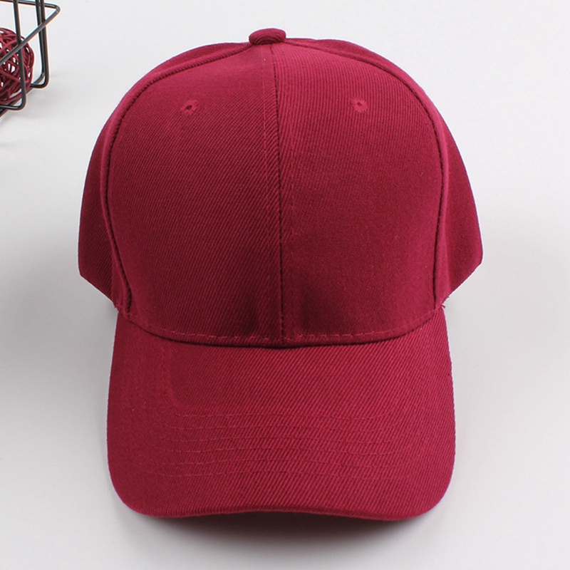 Mũ Lưỡi Trai Unisex Màu Trơn Phong Cách Hàn Quốc