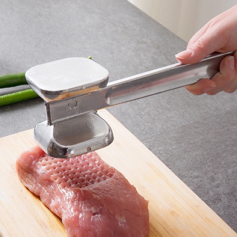 Búa Dần Thịt Đập Đá Giã Gừng Tỏi Cỡ To Hợp Kim Không Gỉ Tiện Dụng