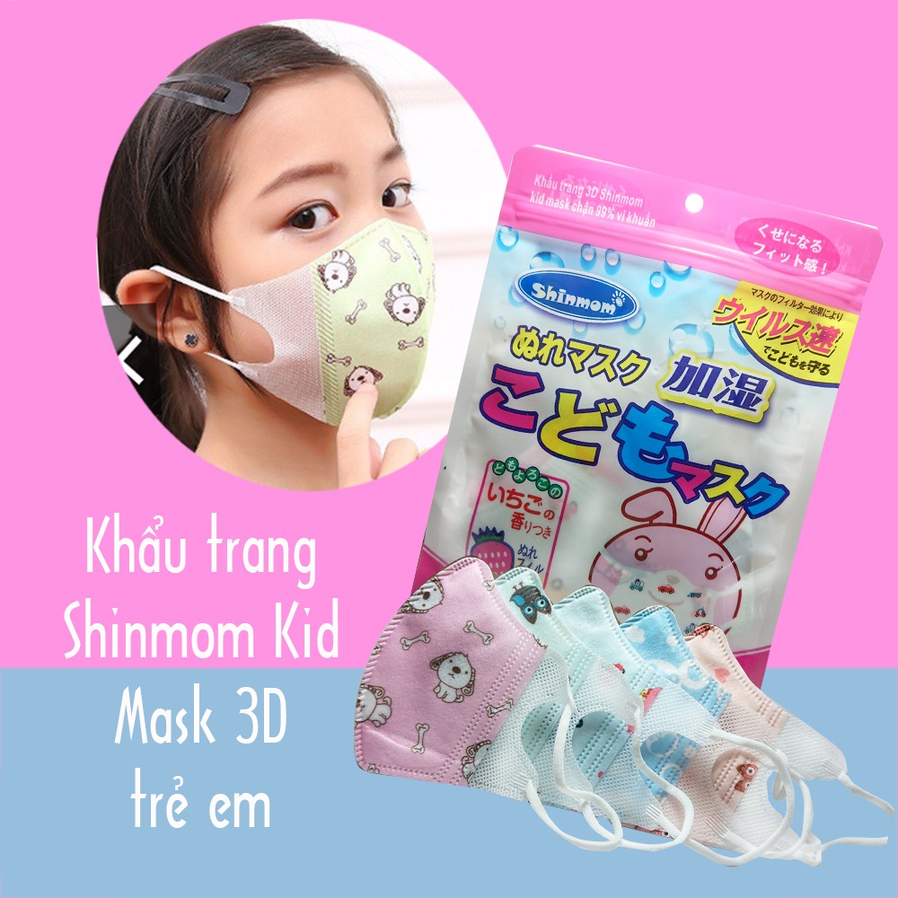 Khẩu trang cho bé Shinmom Kid Mask 3D trẻ em