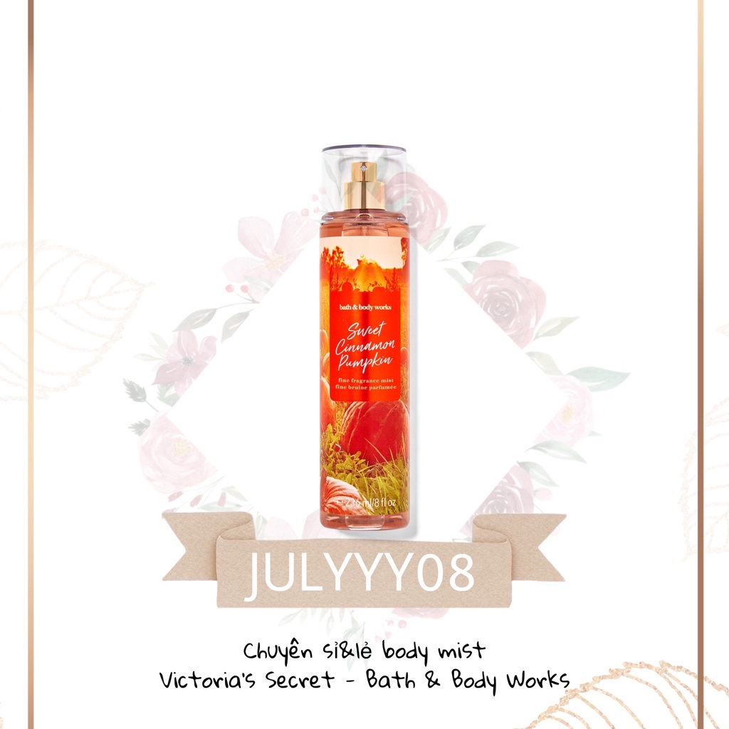 Xịt Thơm Toàn Thân Sweet Cinnamon Pumpkin 30ml/50ml/100ml/Fullsize +jɥȽÿ08+