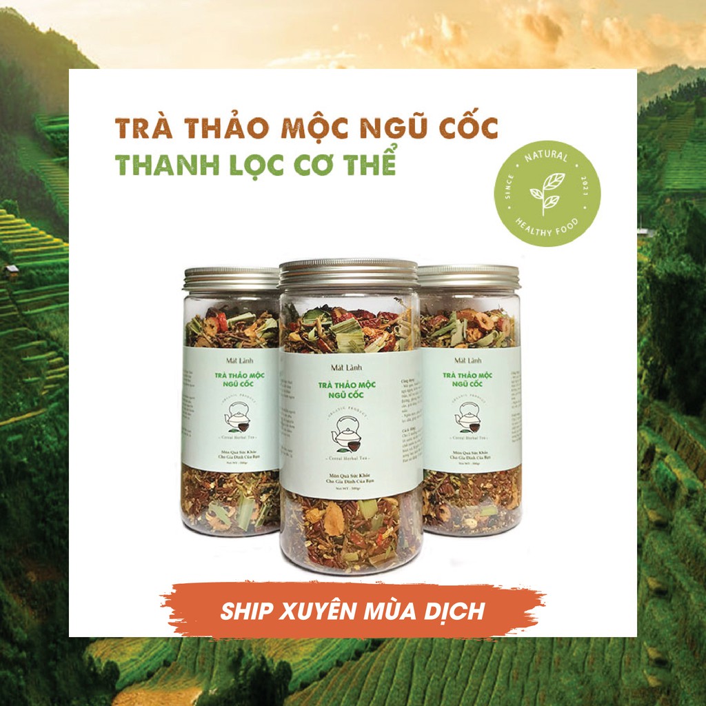 [Túi Zip] Trà Hoa Ngũ Cốc Thảo Mộc Nhà Làm - Bổ Gan Thận, Thanh Lọc Cơ Thể