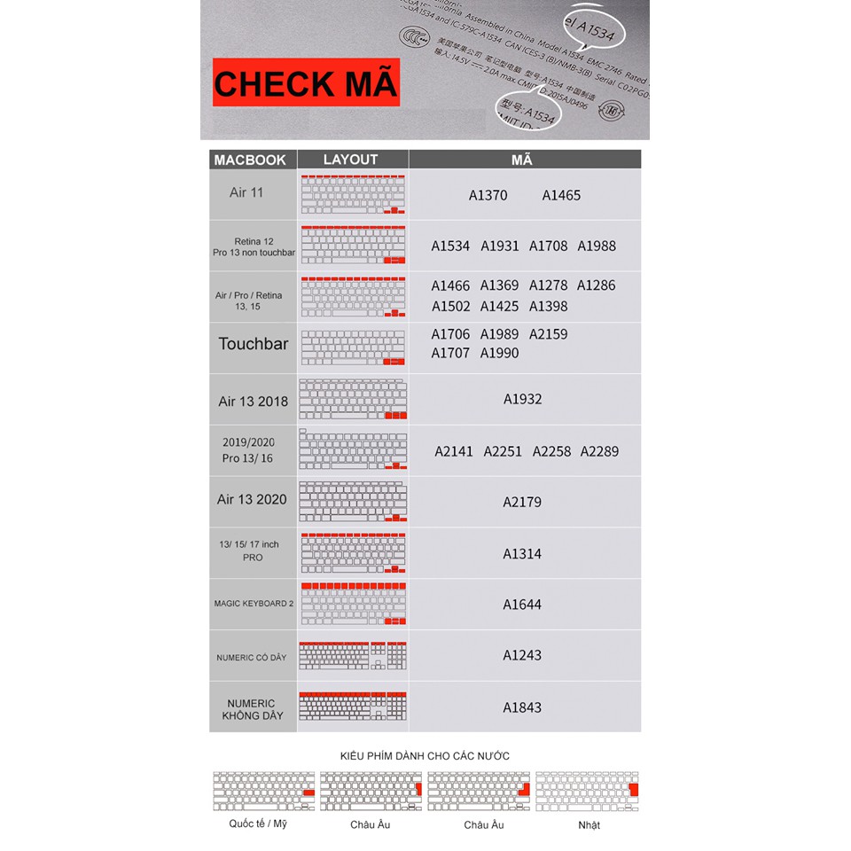 [Mã SKAMA10 giảm 8% đơn 250K] Lót phím đen Silicon bảo vệ bàn phím Macbook chống bụi bẩn, chống nước