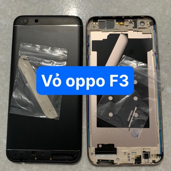 vỏ lưng oppo F3 - gồm lưng,phím,kính camera