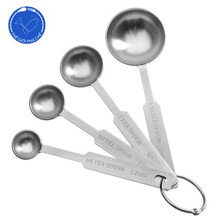 [GIÁ SỈ] Thìa Đong Định Lượng Inox (COMBO 4 thìa)