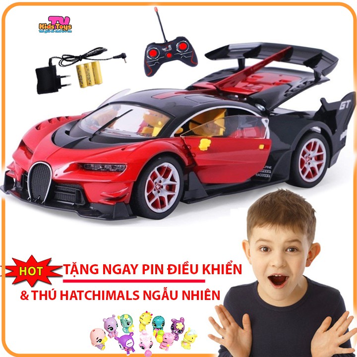 Xe đua đồ chơi trẻ em xe điều khiển từ xa 7 động tác, tỷ lệ 1:14, Có đèn trước và sau, cửa mở hai bên và đuôi xe, đồ chơ