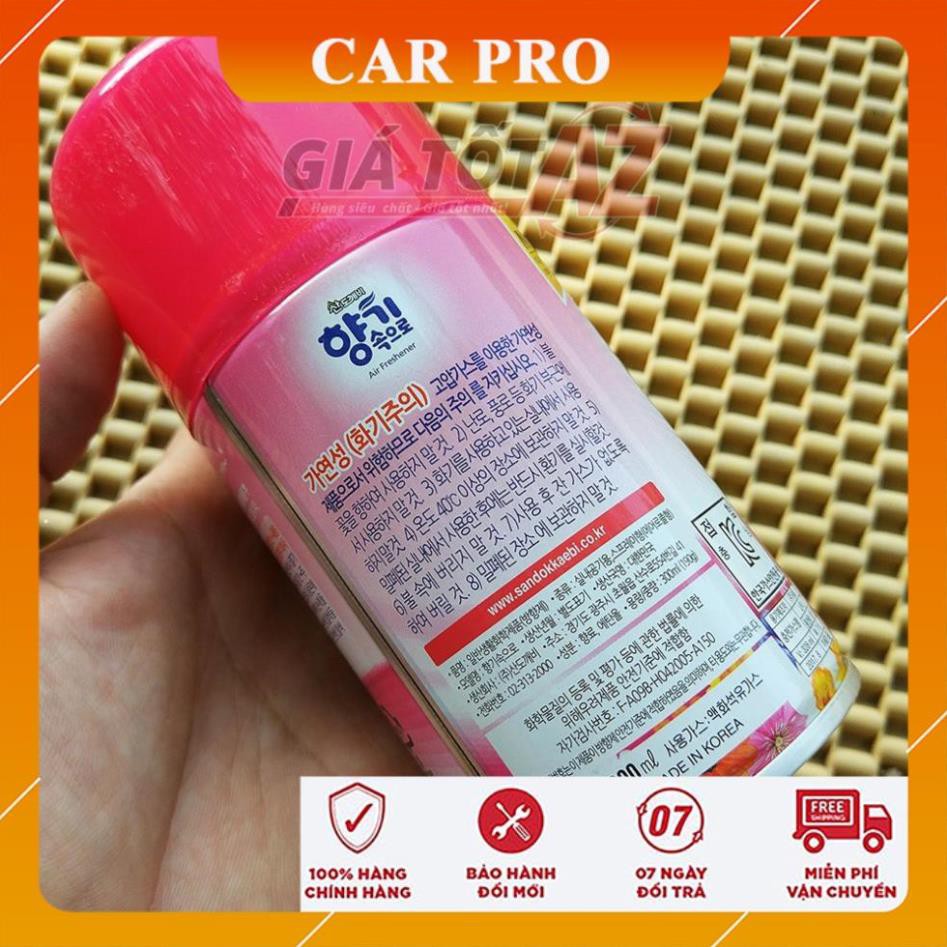 Bình xịt khử mùi xe ô tô hương cafe hàng Hàn Quốc - nước hoa xịt thơm 300ml - CAR PRO