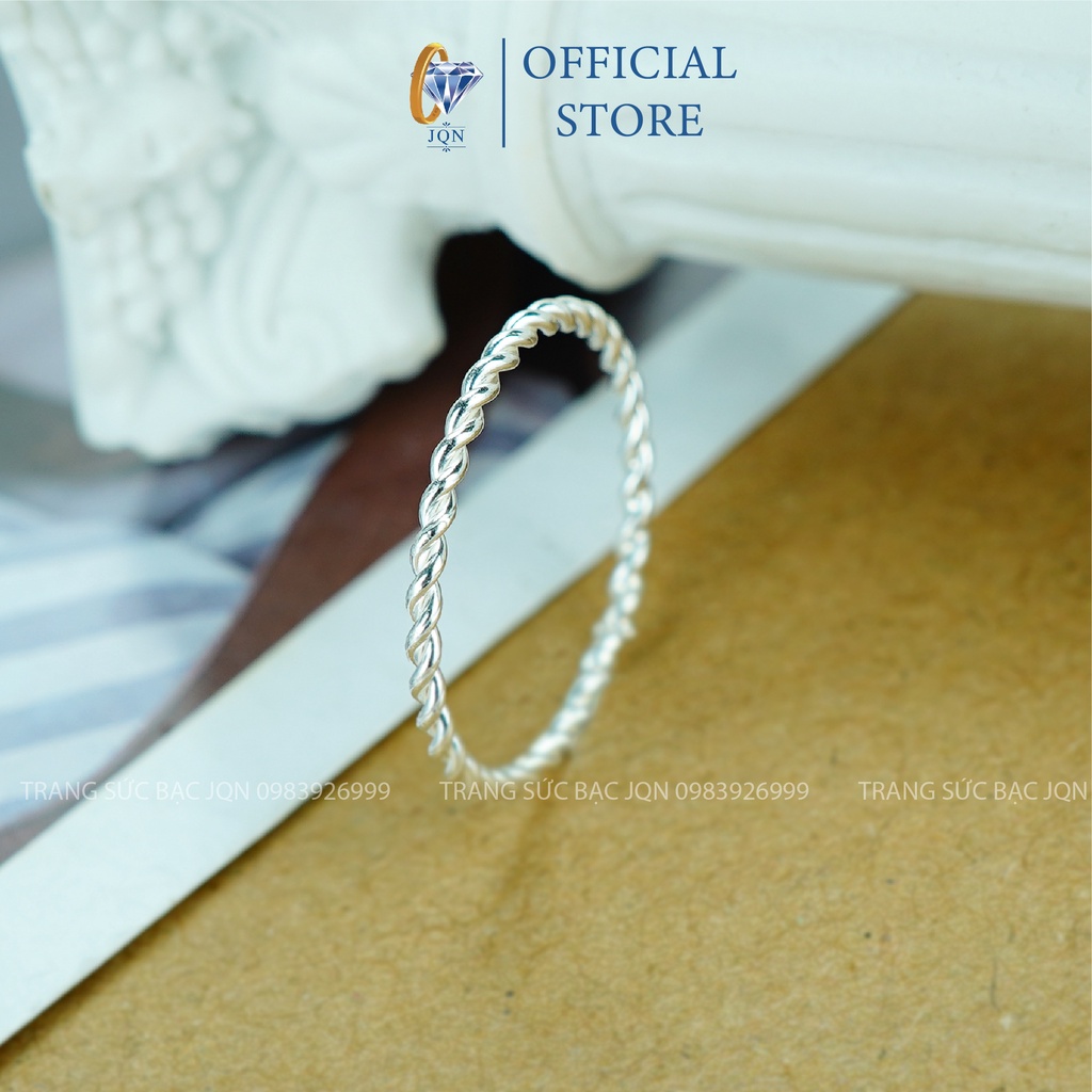 Nhẫn Bạc Nữ JQN Mẫu Nhẫn Trơn N15