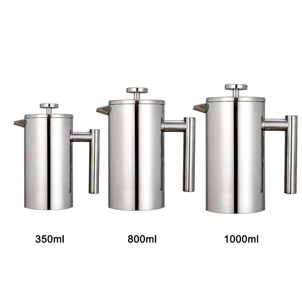 Ấm Pha Cà Phê 3 Cấp Độ Bằng Thép Không Gỉ 304