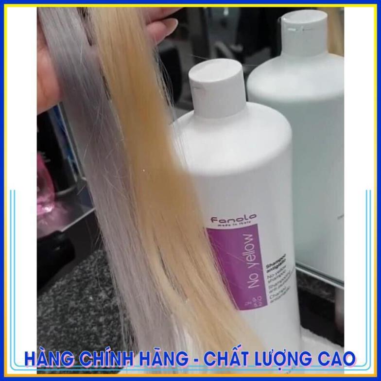 Dầu gội khử vàng Fanola No Yellow 1000ml. Dầu Gội Tím. HÀNG CHÍNH HÃNG. elgon ALYA