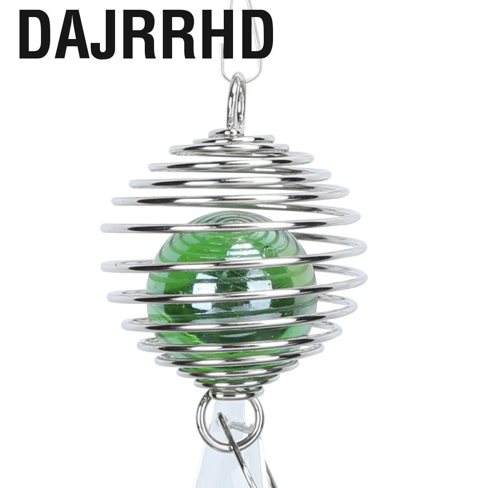 Dajrrhd Wind Chimes  Christmas Tree Shape Crystal Ball Outdoor Decor for Party Yard Office