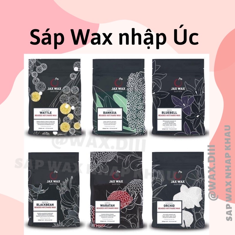 [Gói nguyên 500g] SÁP TẨY LÔNG NÓNG DẠNG HẠT WAX BEANS JAX WAX NHẬP KHẨU ÚC 100%