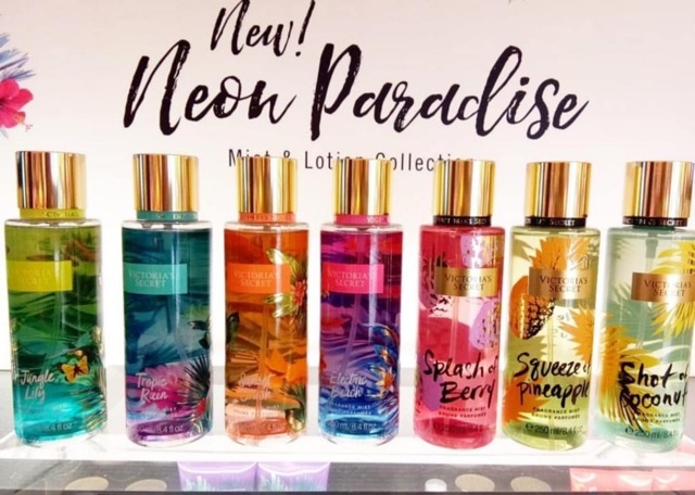 Xịt Thơm Body Mist Victoria’s Secret - NEON PARADISE 30ml-50ml-100ml +jɥȽÿ08+