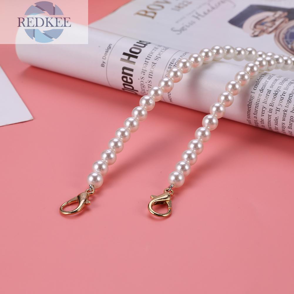 Dây Đeo Túi Xách Đính Hạt Ngọc Trai Thời Trang Cho Nữ