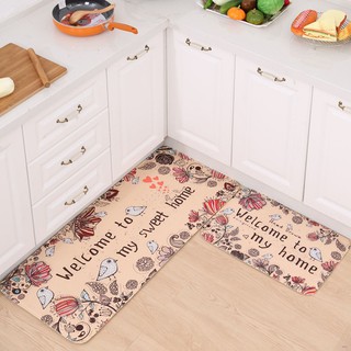 Thảm Lót Sàn Nhà In Họa Tiết Độc Đáo Chống Trượt Tiện Dụng Cho Nhà Tắm/ Nhà Bếp