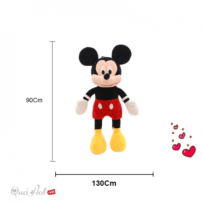 Gấu Bông Chuột Mickey Siêu Lớn - 130Cm