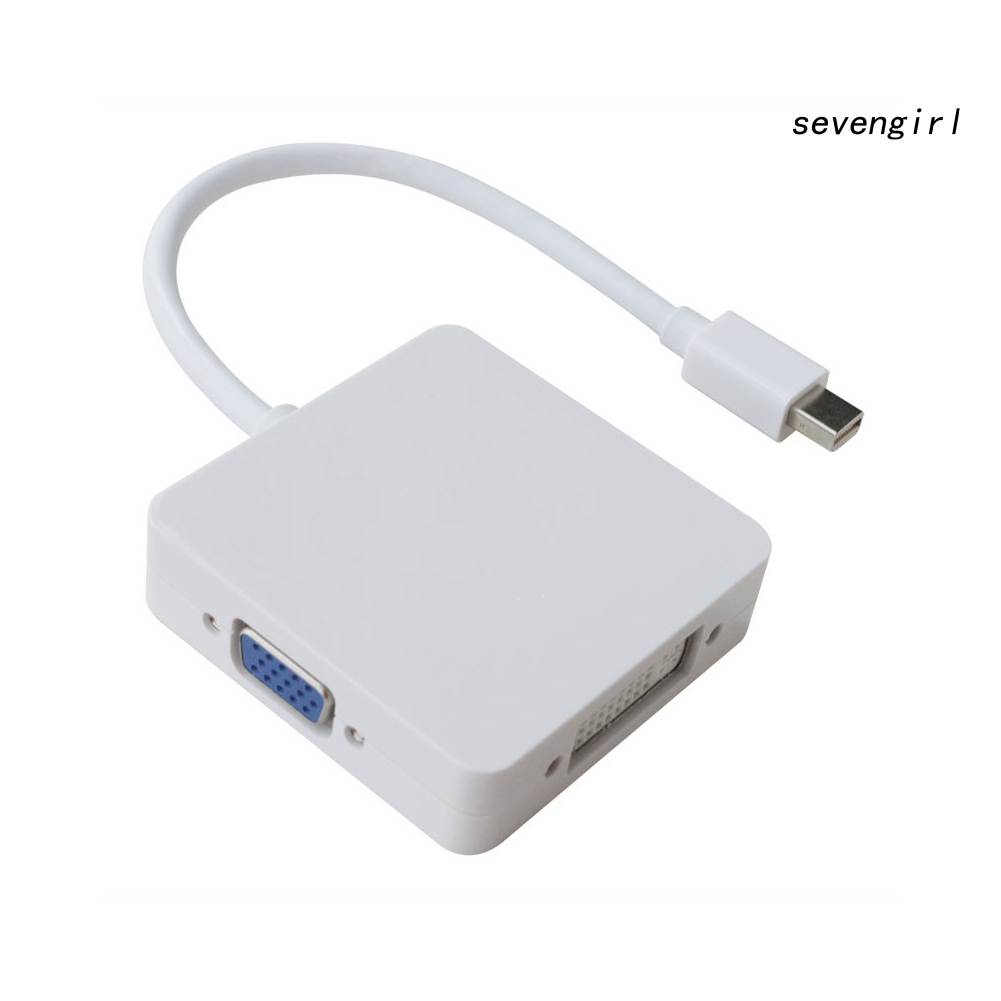 Cáp Chuyển Đổi 3 Trong 1 Dp Thunderbolt Sang Dvi Vga Hdmi-Compatible Cho Macbook