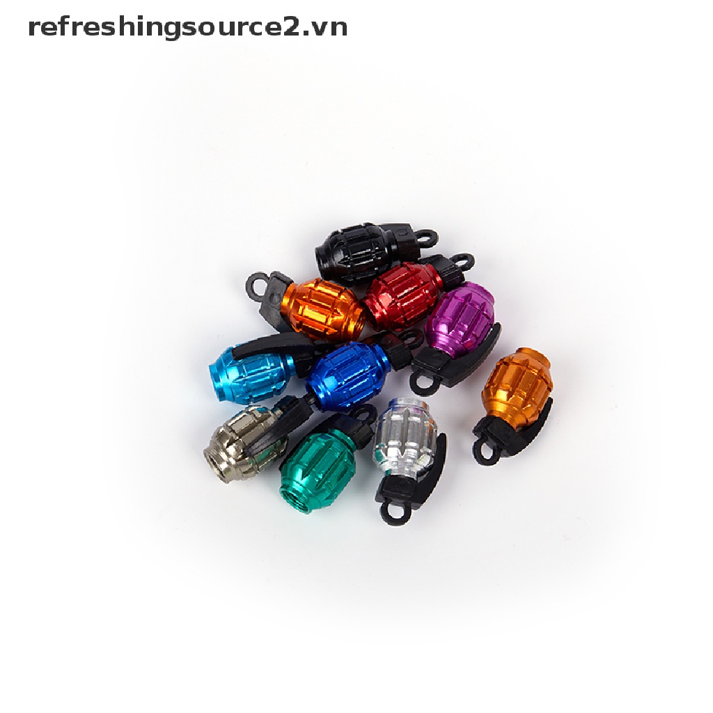 Bộ 2 Nắp Van Bánh Xe Bằng Nhôm Chuyên Dụng Cho Xe Mô Tô / Xe Hơi / Xe