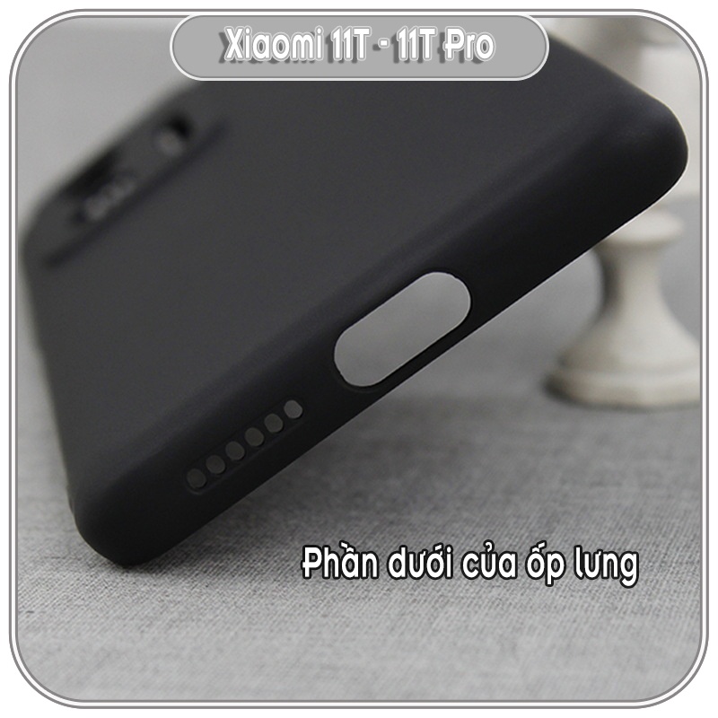 Ốp lưng TPU dẻo đen che camera cho Xiaomi 11T