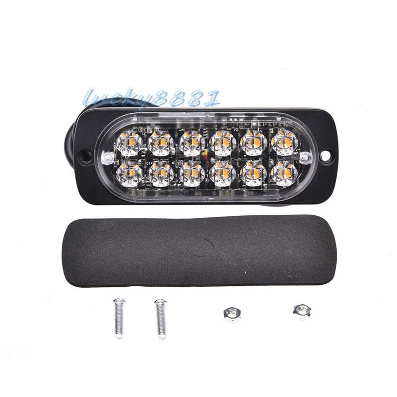 Đèn LED cho xe hơi DC 12-24V 36W màu vàng 12 bóng | BigBuy360 - bigbuy360.vn
