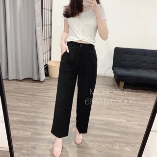 Quần suông cúc khoá