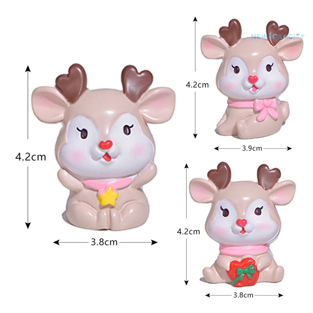 Đồ trang trí Hươu Bằng Resin Chống Nước Bắt Mắt Dùng Trang Trí Giáng Sinh