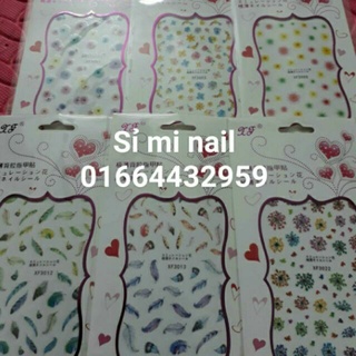 Hình dán móng trang trí làm nail 3d art ảnh cực đẹp