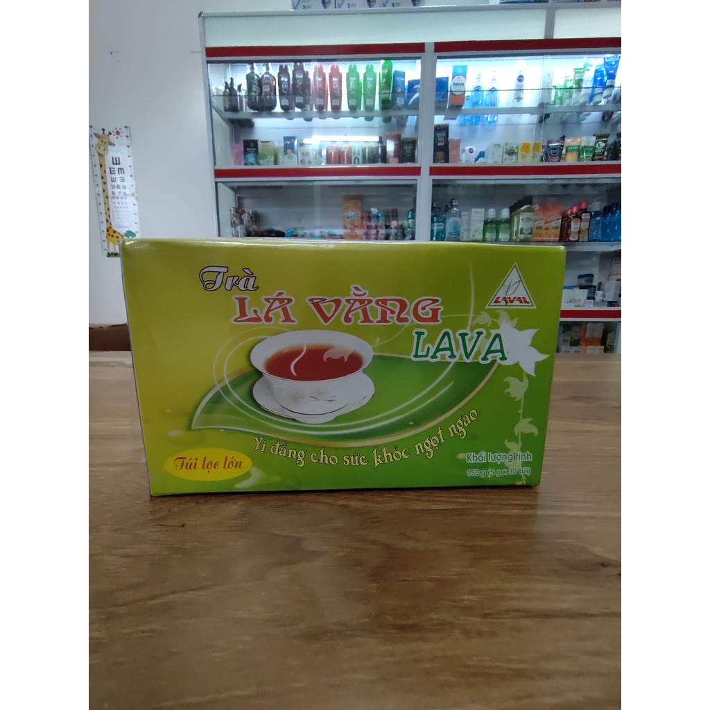 Trà lá Vằng Lava hộp 30 túi lọc