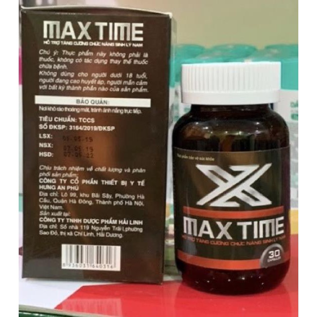 Max Time Ba kích, Hàu biển Hỗ trợ tăng cường chức năng sinh lý nam (hiệu quả)