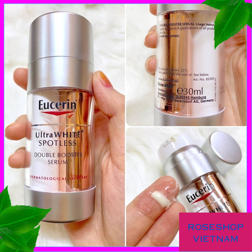 ✅Serum Giảm Thâm Nám Eucerin UltraWHITE+ Spotless Double Booster Serum 30ml 2in1 -Tinh Chất Dưỡng Trắng Da. RSVN SP29