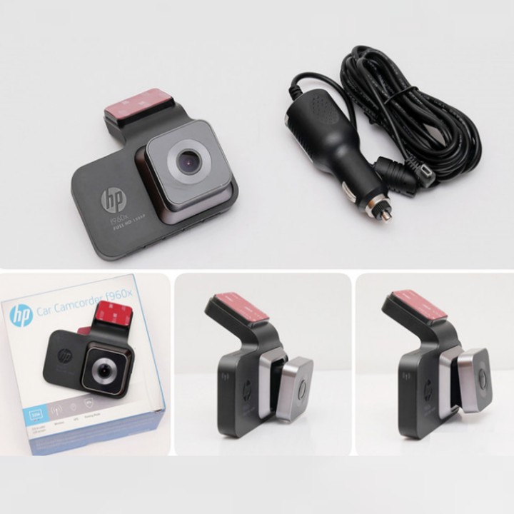 Camera hành trình xe hơi, ô tô thương hiệu HP f960x cao cấp tích hợp Wifi GPS Full HD 2304*1296P - Hàng Nhập Khẩu Chính