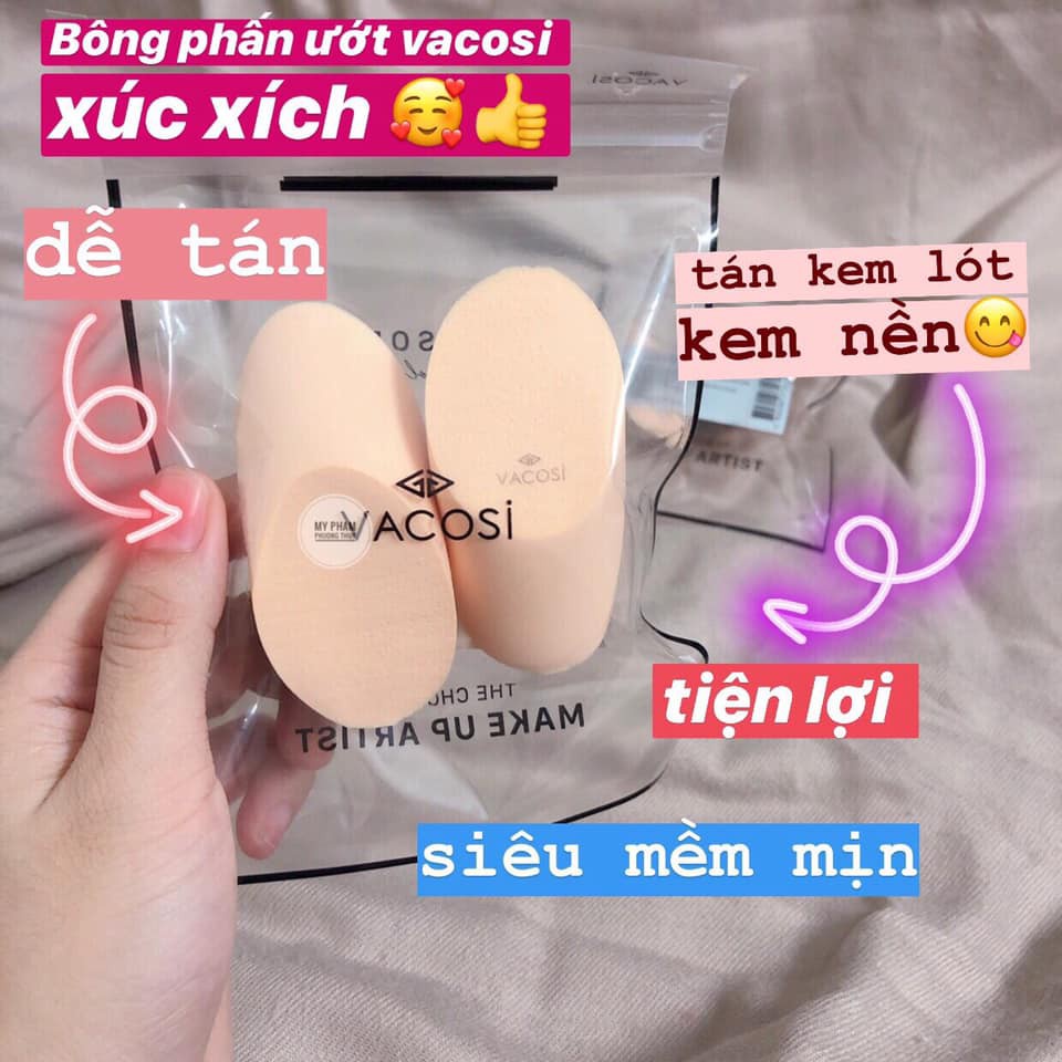 Bông Phấn Ướt Elip Vacosi Elipse Sponge BP10