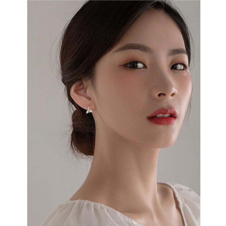 Khuyên Tai Nữ Chất Liệu Bạc Xinh Xắn, Cam Kết Bạc Thật Không Xỉn Màu- Mã TSJB06