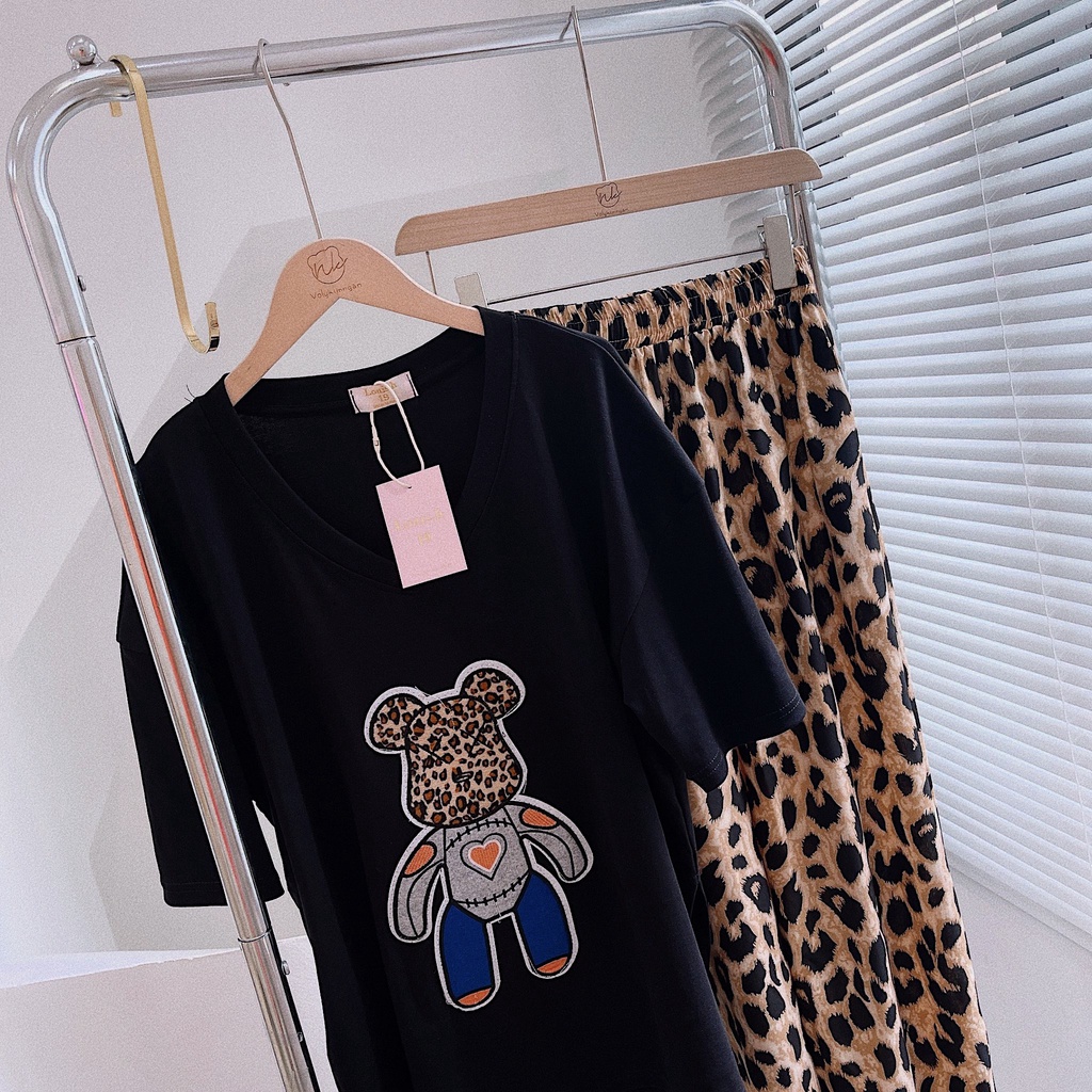 Set Áo Bearbrick Beo + Quần Suông