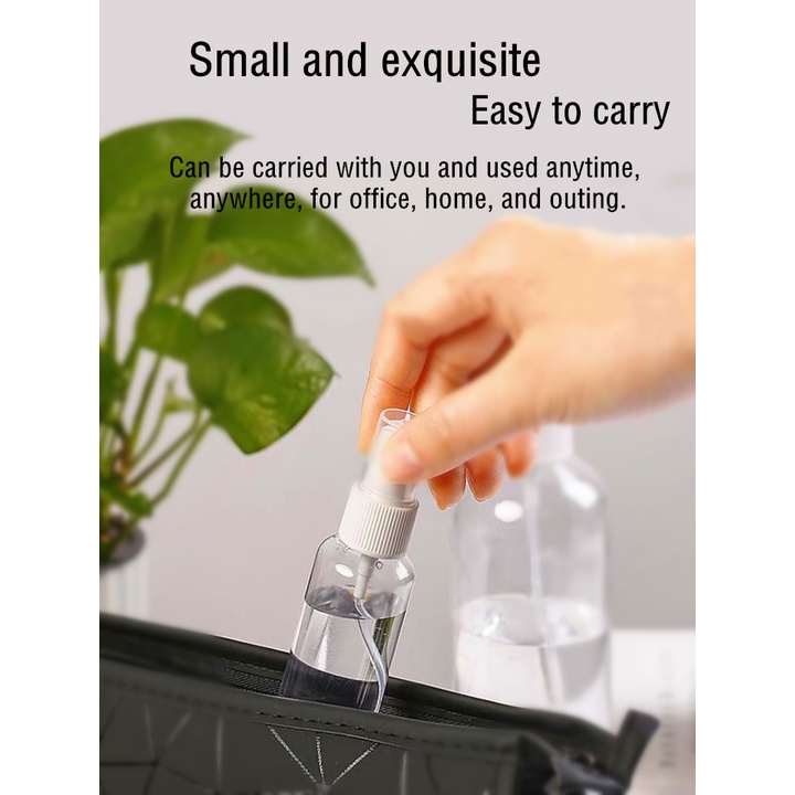 Bình Nhựa Trong Suốt 30ml Đựng Dầu Gội Sữa Tắm Tiện Dụng