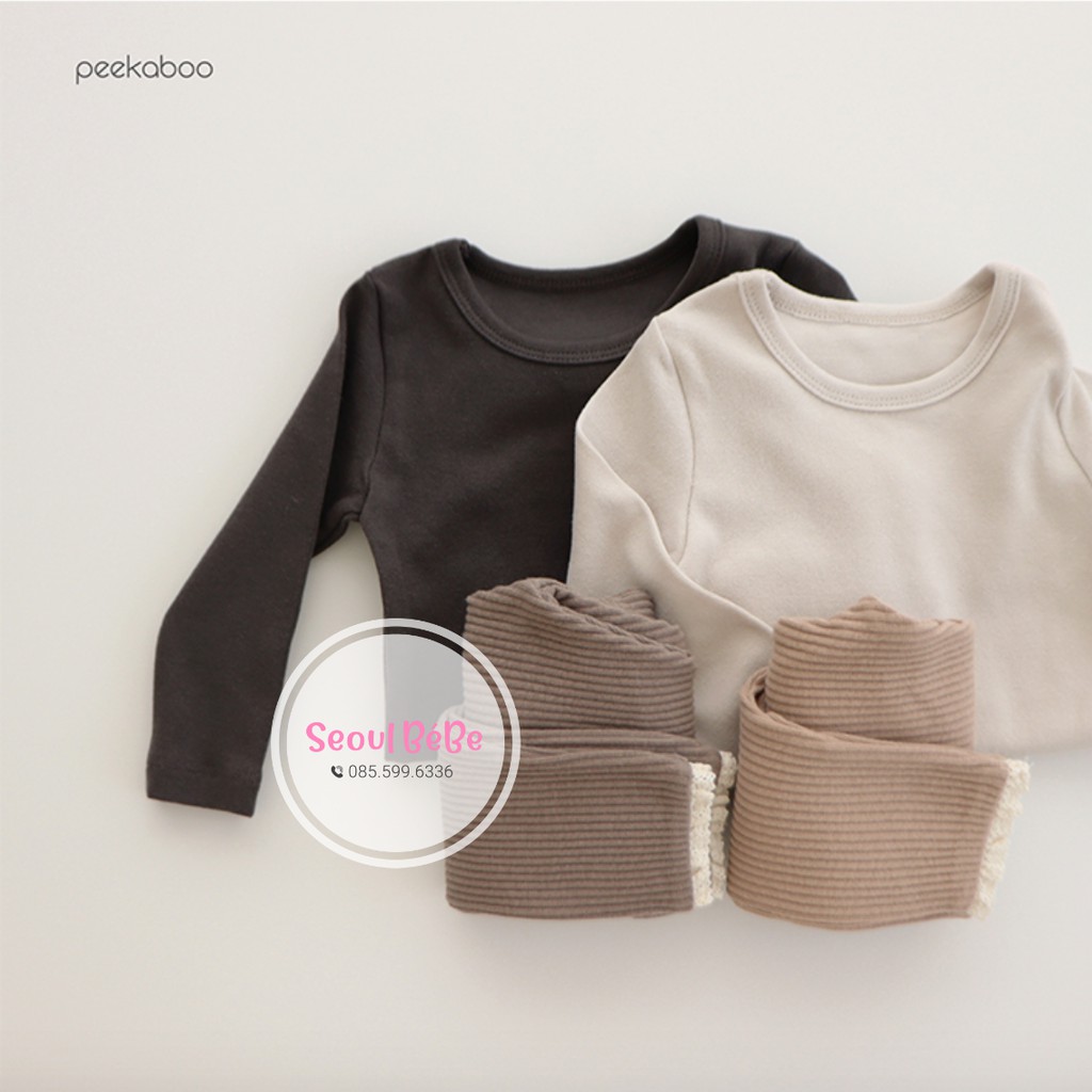 Quần legging gân Petit Peekaboo nội địa Hàn