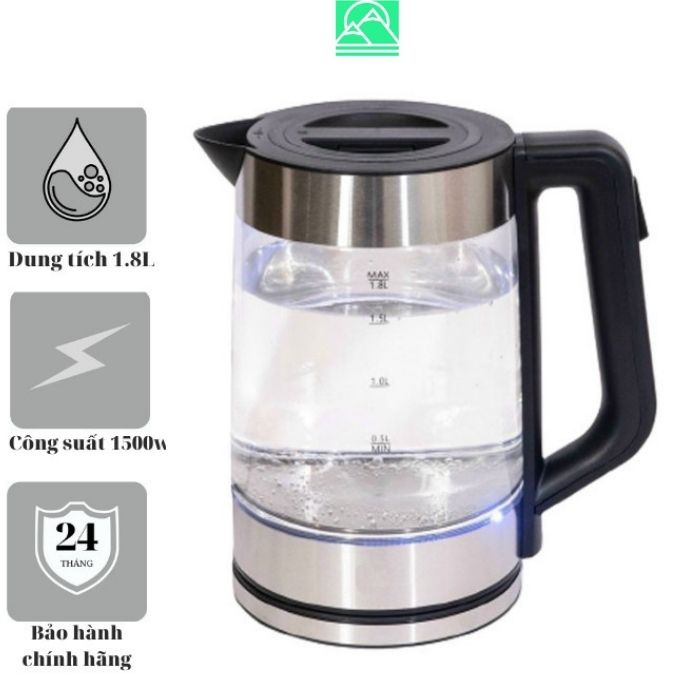 Bình đun siêu tốc, ấm đun nước cao cấp chính hãng ZHUNE 1.8L bảo hành 24 tháng toàn quốc.