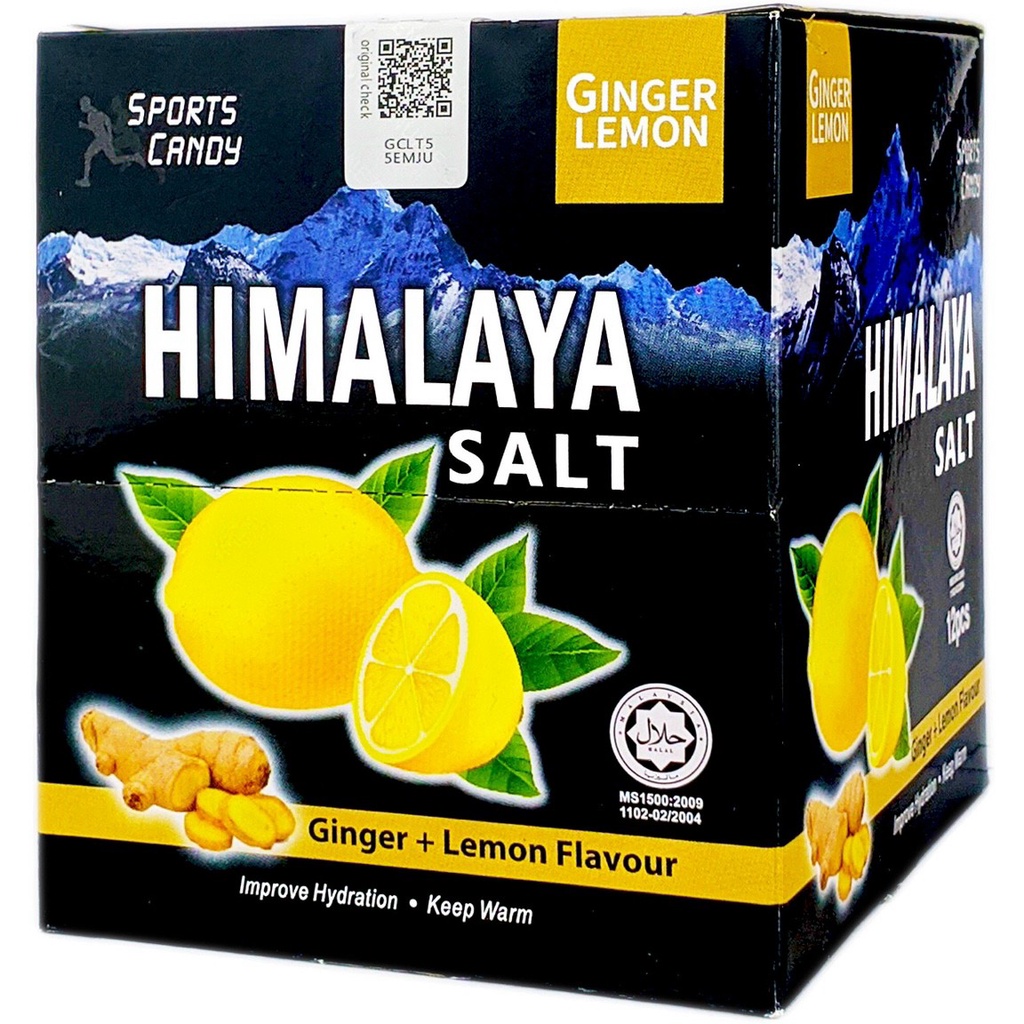 Kẹo Ngậm Chanh Muối Bạc Hà Himalya Salt Chính Hãng Malaysia  ( Hộp 12 Gói Kẹo ) - Giảm ho, đau rát họng ,căng thẳng...