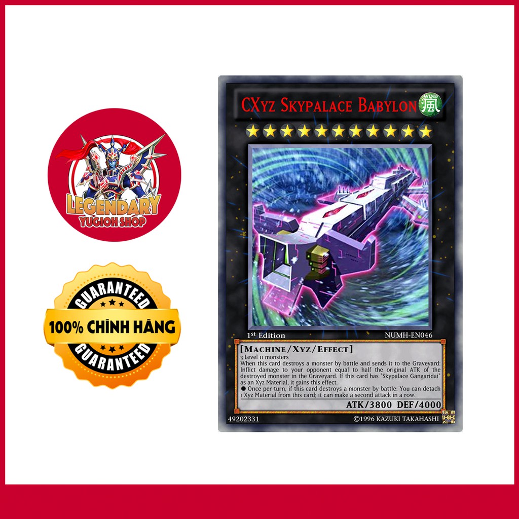 [Thẻ Bài Yugioh Chính Hãng]  CXyz Skypalace Babylon