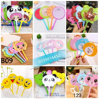 Bút bi / nước quạt cute, nhiều hình dễ thương