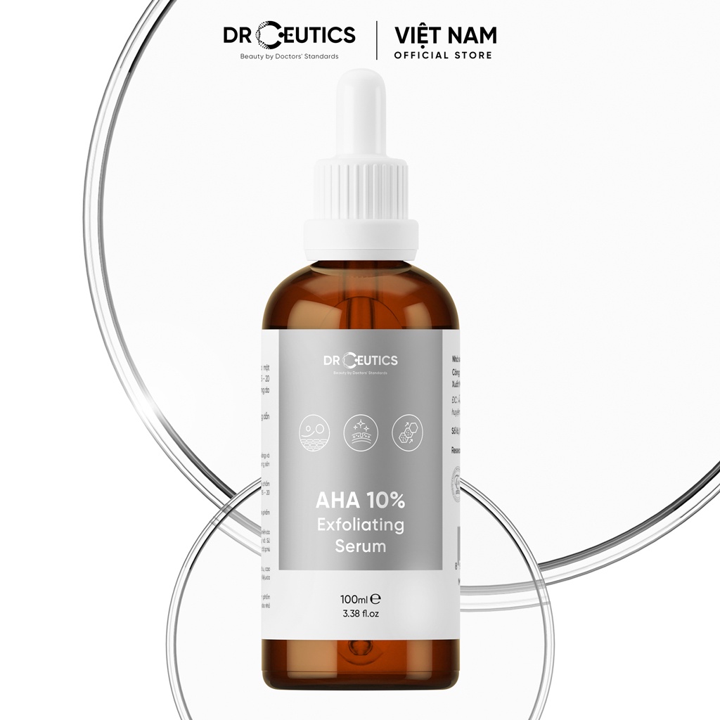DrCeutics Serum AHA DrCeutics Tẩy Da Chết Làm Sáng Và Chống Lão Hóa Da AHA 10% Exfoliating